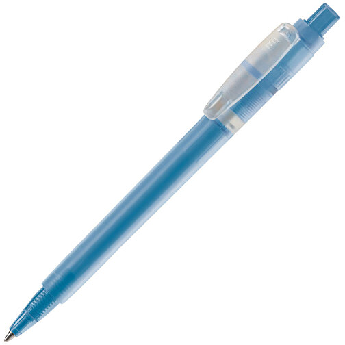 Kugelschreiber Baron ´03 Ice Frosty , gefrostet blau, ABS, 13,30cm (Länge), Bild 2