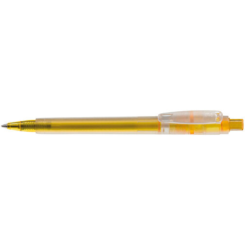 Kugelschreiber Baron ´03 Ice Frosty , gefrostet gelb, ABS, 13,30cm (Länge), Bild 3