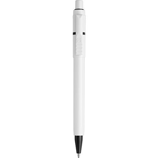 Kugelschreiber Baron Hardcolour , weiß / schwarz, ABS, 13,30cm (Länge), Bild 1