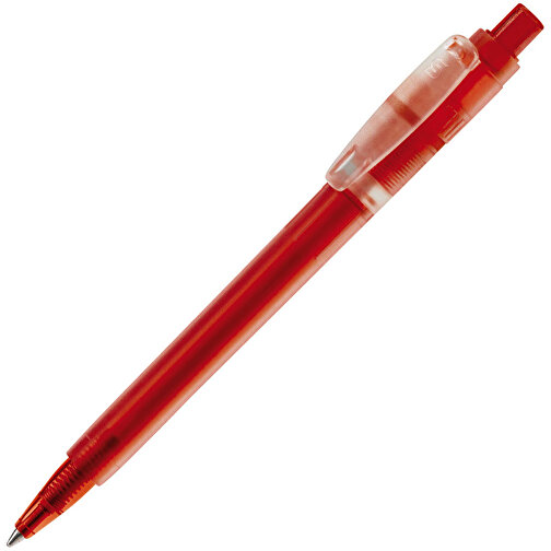 Kugelschreiber Baron ´03 Ice Frosty , gefrostet rot, ABS, 13,30cm (Länge), Bild 2