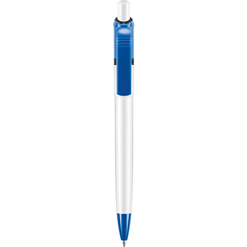 Kugelschreiber Ducal Colour Hardcolour , weiß / hellblau, ABS, 13,80cm (Länge), Bild 1