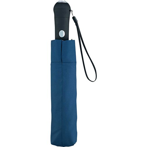 AC-Mini-Taschenschirm Safebrella® LED , Fare, marine, Polyester- Pongee, , Bild 2