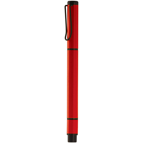 Kugelschreiber Mit Textmarker 2in1 , rot, Metall, 13,80cm (Länge), Bild 1