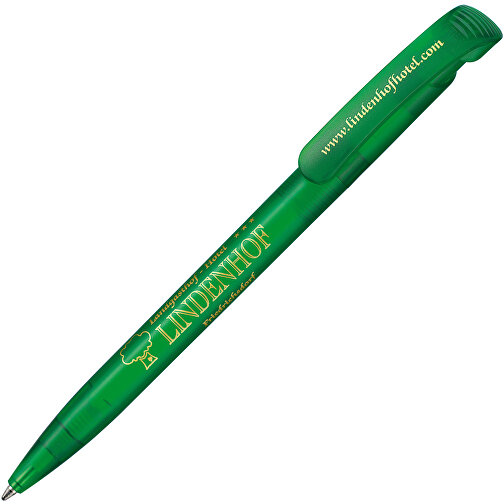 Kugelschreiber CLEAR FROZEN , Ritter-Pen, limonen-grün, ABS-Kunststoff, 14,80cm (Länge), Bild 2