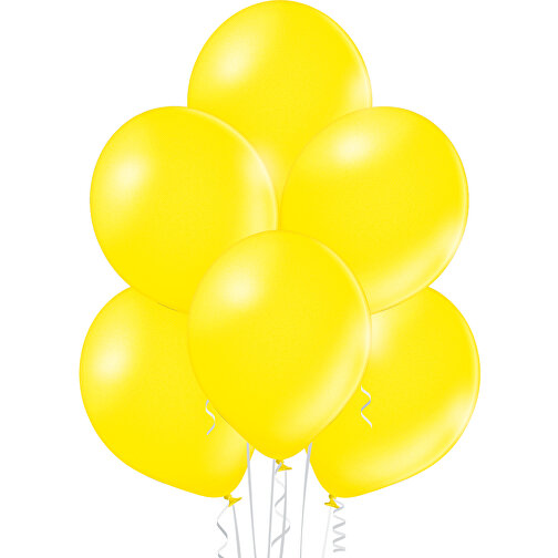 Luftballon 100-110cm Umfang , zitronengelb metallic, Naturlatex, 33,00cm x 36,00cm x 33,00cm (Länge x Höhe x Breite), Bild 2