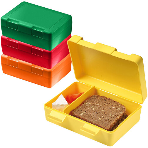 Vorratsdose 'Dinner-Box-Plus' , trend-rot PP, Kunststoff, 18,00cm x 6,50cm x 13,00cm (Länge x Höhe x Breite), Bild 2