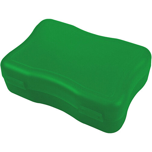 Brotzeitdose 'Wave', Klein , trend-grün PP, Kunststoff, 14,70cm x 4,00cm x 10,00cm (Länge x Höhe x Breite), Bild 1
