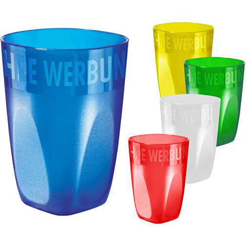 Trinkbecher 'Midi Cup' 0,3 L , trend-gelb PP, Kunststoff, 10,50cm (Höhe), Bild 2