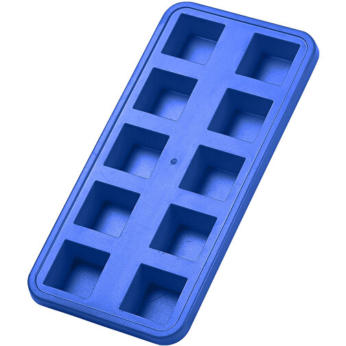 Eiswürfelform 'Quadrate' , standard-blau PP, Kunststoff, 22,00cm x 2,20cm x 10,50cm (Länge x Höhe x Breite), Bild 1