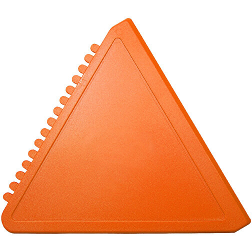 Eiskratzer 'Dreieck' , standard-orange, Kunststoff, 12,00cm x 0,30cm x 11,60cm (Länge x Höhe x Breite), Bild 1