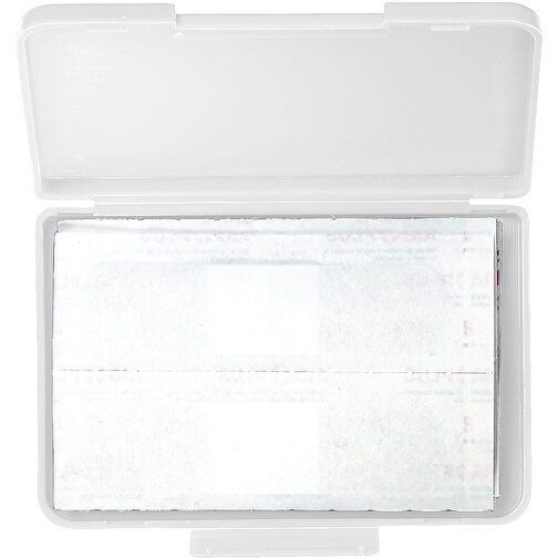 Notfall-Set 'Pflaster Box' , weiß, Kunststoff, 10,20cm x 1,10cm x 6,80cm (Länge x Höhe x Breite), Bild 1