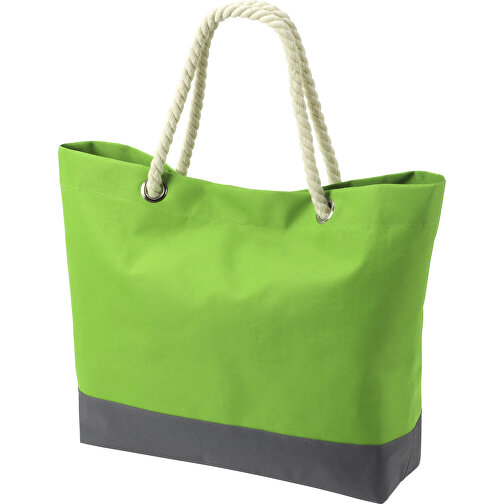 Shopper BONNY , Halfar, hellgrün, Polyester 600d, 14,00cm x 40,00cm x 46,00cm (Länge x Höhe x Breite), Bild 1