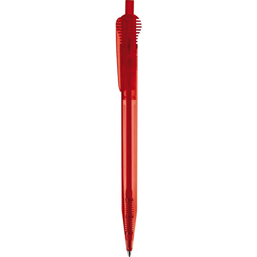 Kugelschreiber Cosmo Transparent , transparent rot, ABS, 14,70cm (Länge), Bild 1