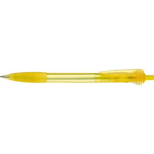 Kugelschreiber Cosmo Grip Transparent , transparent gelb, ABS, 14,70cm (Länge), Bild 3