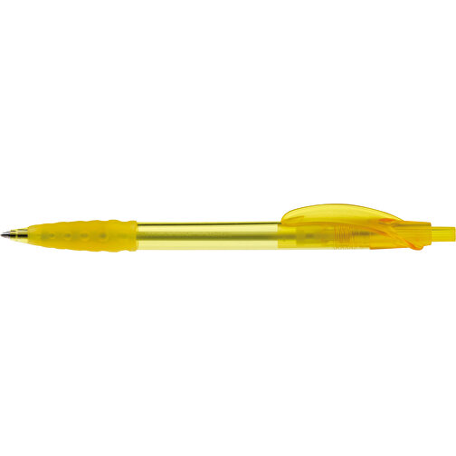 Kugelschreiber Cosmo Transparent , transparent gelb, ABS, 14,50cm (Länge), Bild 3