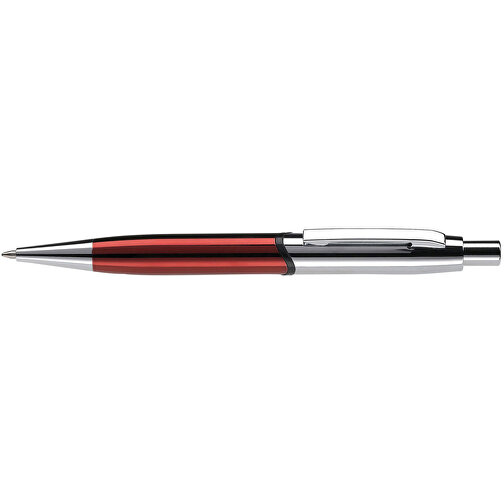 Kugelschreiber Nautilus , rot / silber, Metall, 13,80cm (Länge), Bild 3