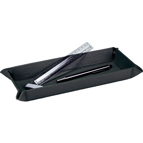 Stiftschale , schwarz, Donato Rindleder, 25,50cm x 3,00cm x 11,00cm (Länge x Höhe x Breite), Bild 1