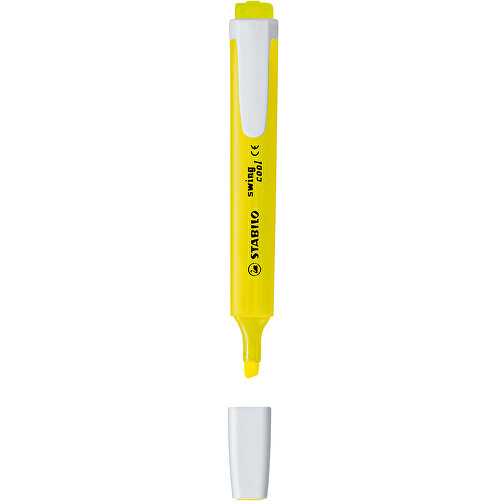 STABILO Swing Cool Leuchtmarkierer , Stabilo, gelb, Kunststoff, 12,60cm x 1,40cm x 1,50cm (Länge x Höhe x Breite), Bild 4