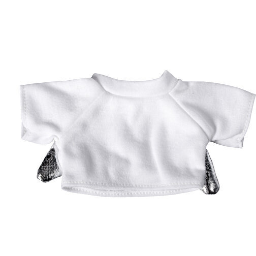 Mini-T-Shirt Mit Flügeln , weiß, Polyester, 8,00cm x 2,00cm x 16,00cm (Länge x Höhe x Breite), Bild 2