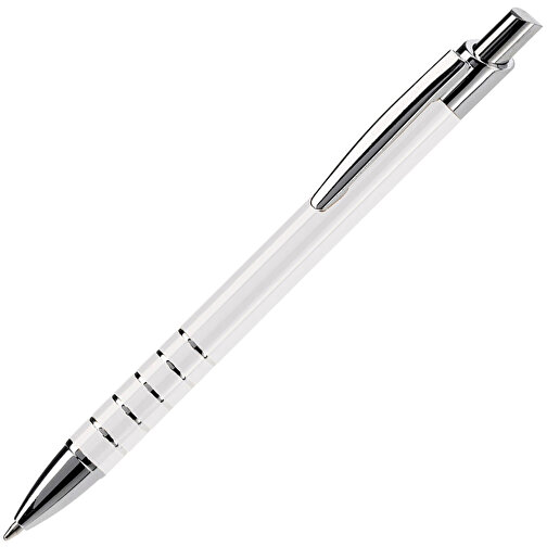 Kugelschreiber Talagante , weiß, Metall, 13,90cm (Länge), Bild 2