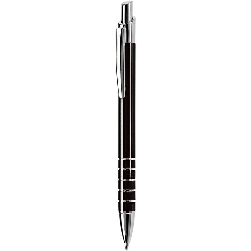 Kugelschreiber Talagante , schwarz, Metall, 13,90cm (Länge), Bild 1