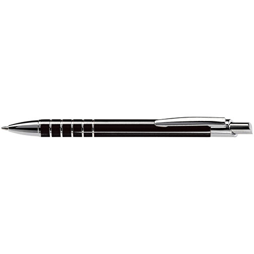 Kugelschreiber Talagante , schwarz, Metall, 13,90cm (Länge), Bild 3