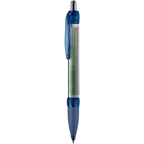 Banner Pen Transparent , transparent blau, ABS, 14,70cm (Länge), Bild 1