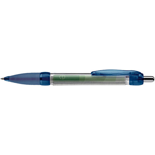 Banner Pen Transparent , transparent blau, ABS, 14,70cm (Länge), Bild 3