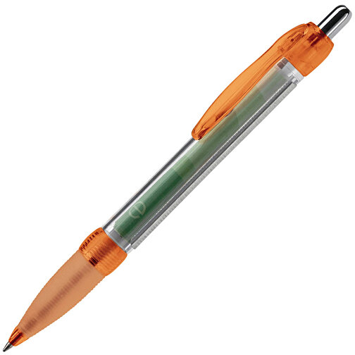 Banner Pen Transparent , transparent orange, ABS, 14,70cm (Länge), Bild 2
