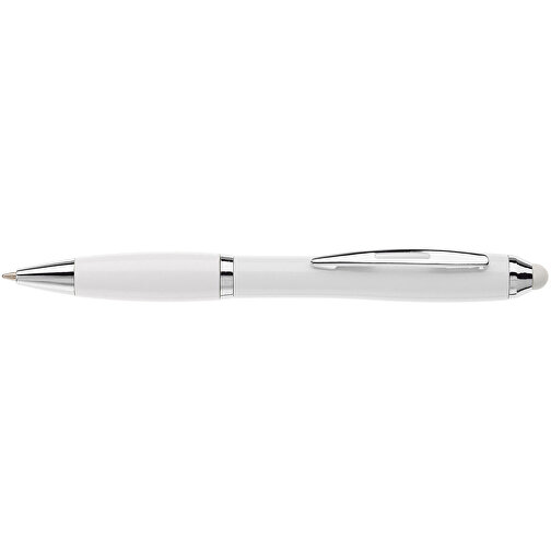 Kugelschreiber Hawaï Stylus Weiß , weiß / weiß, ABS, 13,50cm (Länge), Bild 3