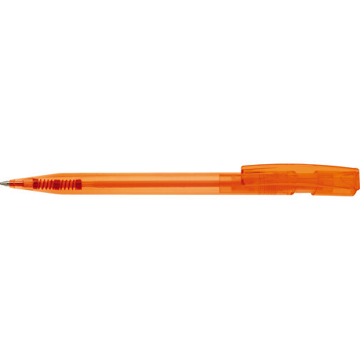 Kugelschreiber Nash Transparent , transparent orange, ABS, 14,50cm (Länge), Bild 3