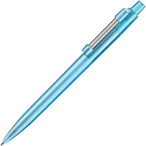 Kugelschreiber STRONG TRANSPARENT , Ritter-Pen, karibic-blau, ABS, Metall, 14,60cm (Länge), Bild 2