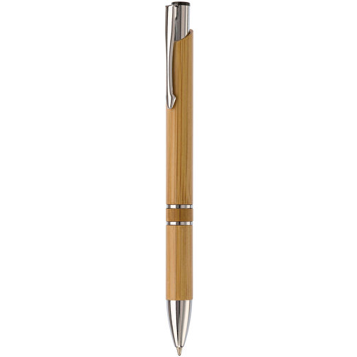 Kugelschreiber Alicante Bamboo , natur, Bambus & Metall, 14,00cm (Länge), Bild 1
