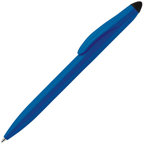 Stylus Kugelschreiber Touchy , blau / schwarz, ABS, 14,50cm (Länge), Bild 2