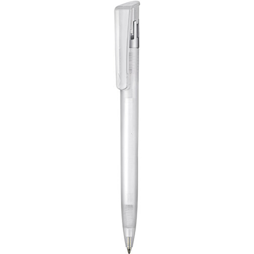 Kugelschreiber All-Star Frozen SI , Ritter-Pen, weiss-frost/silber, ABS-Kunststoff, 14,70cm (Länge), Bild 1