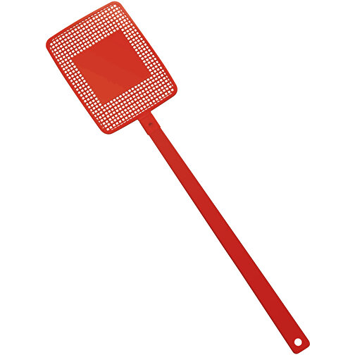 Fliegenklatsche 'Rechteck' , rot, rot, PPC+PS, 43,50cm x 0,50cm x 10,00cm (Länge x Höhe x Breite), Bild 1