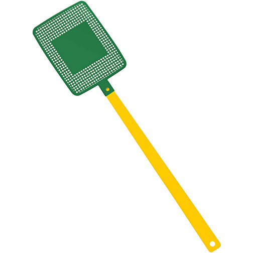Fliegenklatsche 'Rechteck' , gelb, grün, PPC+PS, 43,50cm x 0,50cm x 10,00cm (Länge x Höhe x Breite), Bild 1