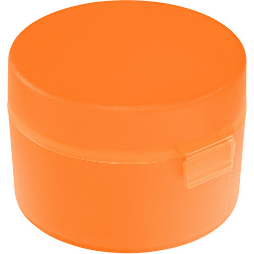 Obst-/Snackdose , gefrostet orange, PP, 5,00cm (Höhe), Bild 1