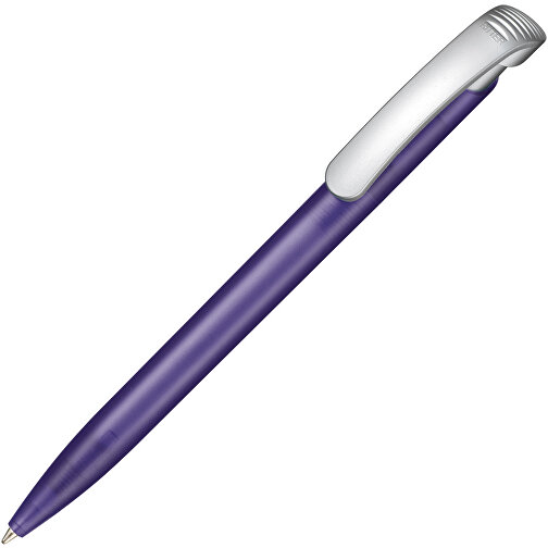 Kugelschreiber Clear Frozen SI , Ritter-Pen, lavendel-frost/silber, ABS-Kunststoff, 14,80cm (Länge), Bild 2