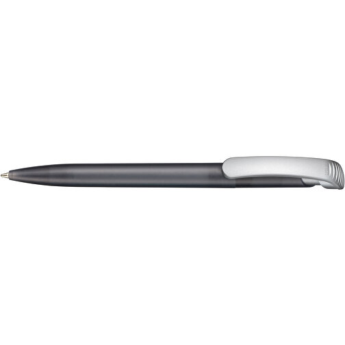 Kugelschreiber Clear Frozen SI , Ritter-Pen, topaz-grau-frost/silber, ABS-Kunststoff, 14,80cm (Länge), Bild 3