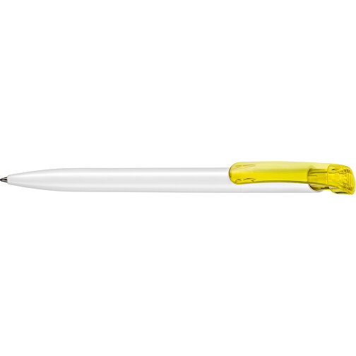 Kugelschreiber Clear ST , Ritter-Pen, ananas-gelb, ABS-Kunststoff, 14,80cm (Länge), Bild 3