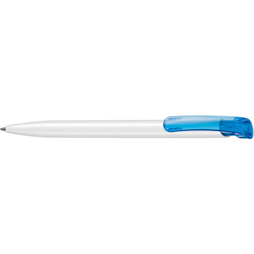 Kugelschreiber Clear ST , Ritter-Pen, karibikblau, ABS-Kunststoff, 14,80cm (Länge), Bild 3