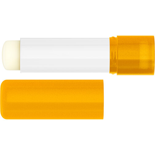 Lippenpflegestift 'Lipcare Original' Mit Gefrosteter Oberfläche , gelb-orange, Kunststoff, 6,90cm (Höhe), Bild 3