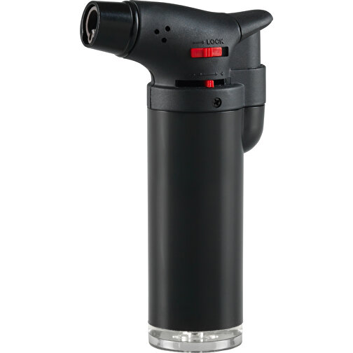 Lux Torch Jet-Flame Feuerzeug , schwarz, Kunststoff, 11,00cm x 2,80cm x 5,80cm (Länge x Höhe x Breite), Bild 1