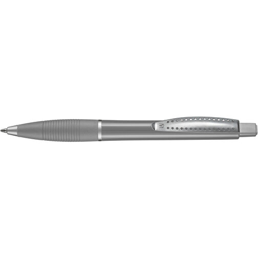 Kugelschreiber Club SI , Ritter-Pen, steingrau, ABS-Kunststoff, 14,20cm (Länge), Bild 3
