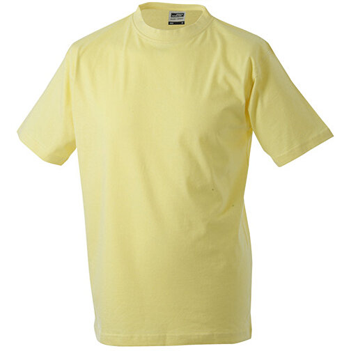 Round-T Heavy (180g/m²) , James Nicholson, light-gelb, 100% Baumwolle, gekämmt, ringgesponnen, XL, , Bild 1