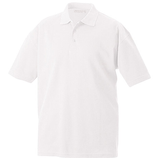 Function Polo , James Nicholson, weiss, 55% Baumwolle, 45% Polyester, M, , Bild 1