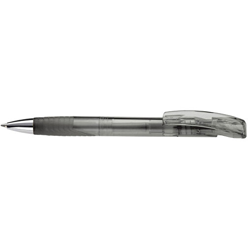 Kugelschreiber Zorro Transparent , transparent schwarz, ABS & Metall, 14,50cm (Länge), Bild 3