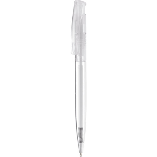Kugelschreiber Avalon Transparent , transparent weiss, ABS, 14,60cm (Länge), Bild 1