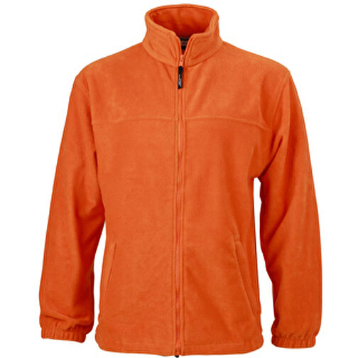 Full-Zip Fleece , James Nicholson, orange, 100% Polyester, XL, , Bild 1